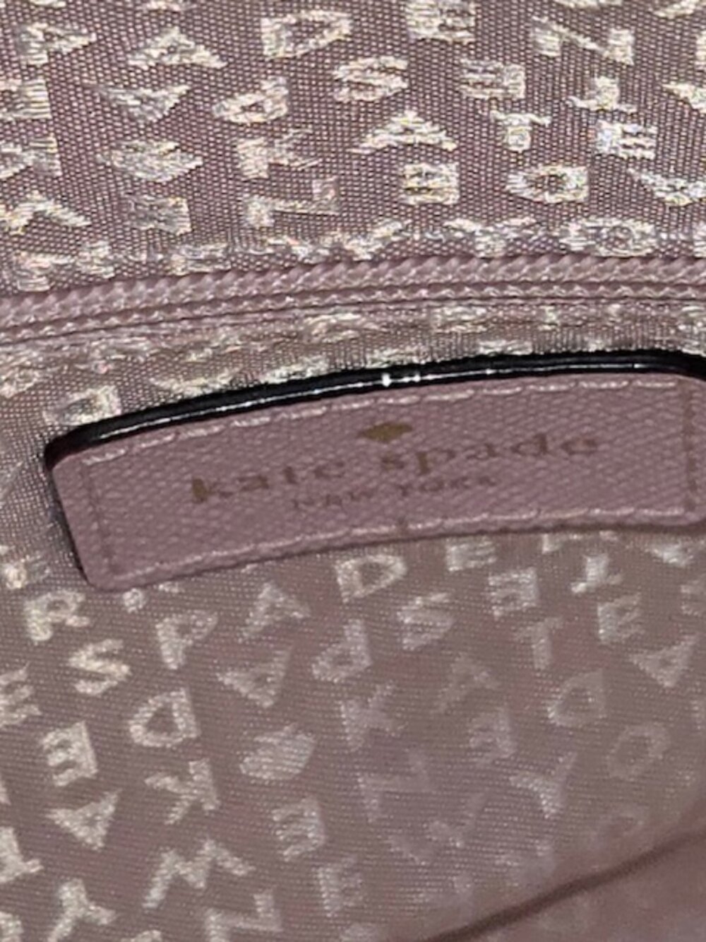 Kate Spade Tote Pink And Pink Glitter Polka Dots Pristine Condition - Picture 6 of 7